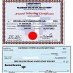 facebook lottery winner certificate